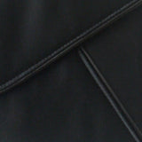 Black satin envelope clutch handbag KATERINA