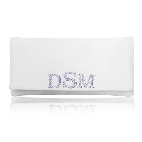 bridal monogram clutch handbag