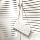 Ivory lace bridal wedding clutch handbag ASTRID