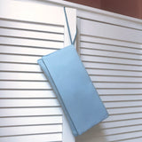Light blue satin clutch handbag purse