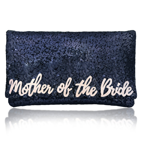 Mother of the Bride or Groom sequin clutch handbag