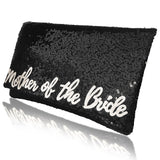 Mother of the Bride or Groom sequin clutch handbag