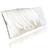 ivory satin clutch handbag for brides