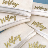 wifey bridal wedding handbag