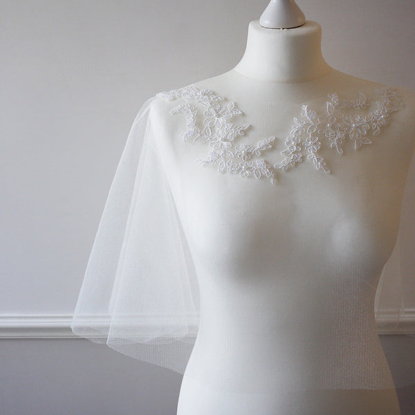 lace bridal cape for wedding 