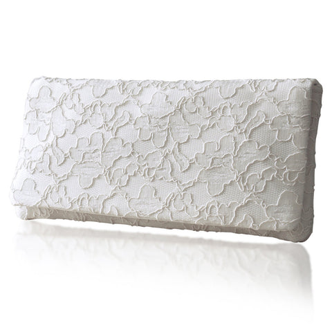 Ivory lace bridal wedding clutch