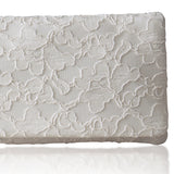plain bridal clutch bag in ivory lace