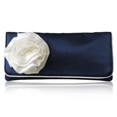 Navy and best sale cream clutch bag